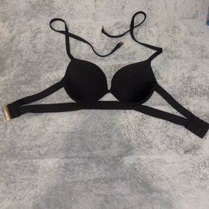 Black Push-up Women's Bikini Top